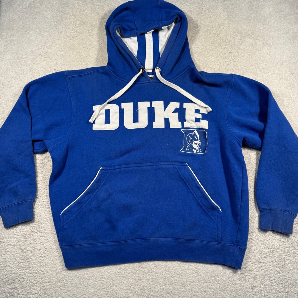Vintage Y2K Duke Blue Devils NCAA Champs‎ Sports Hoodie Sweatshirt M Baggy Boxy
